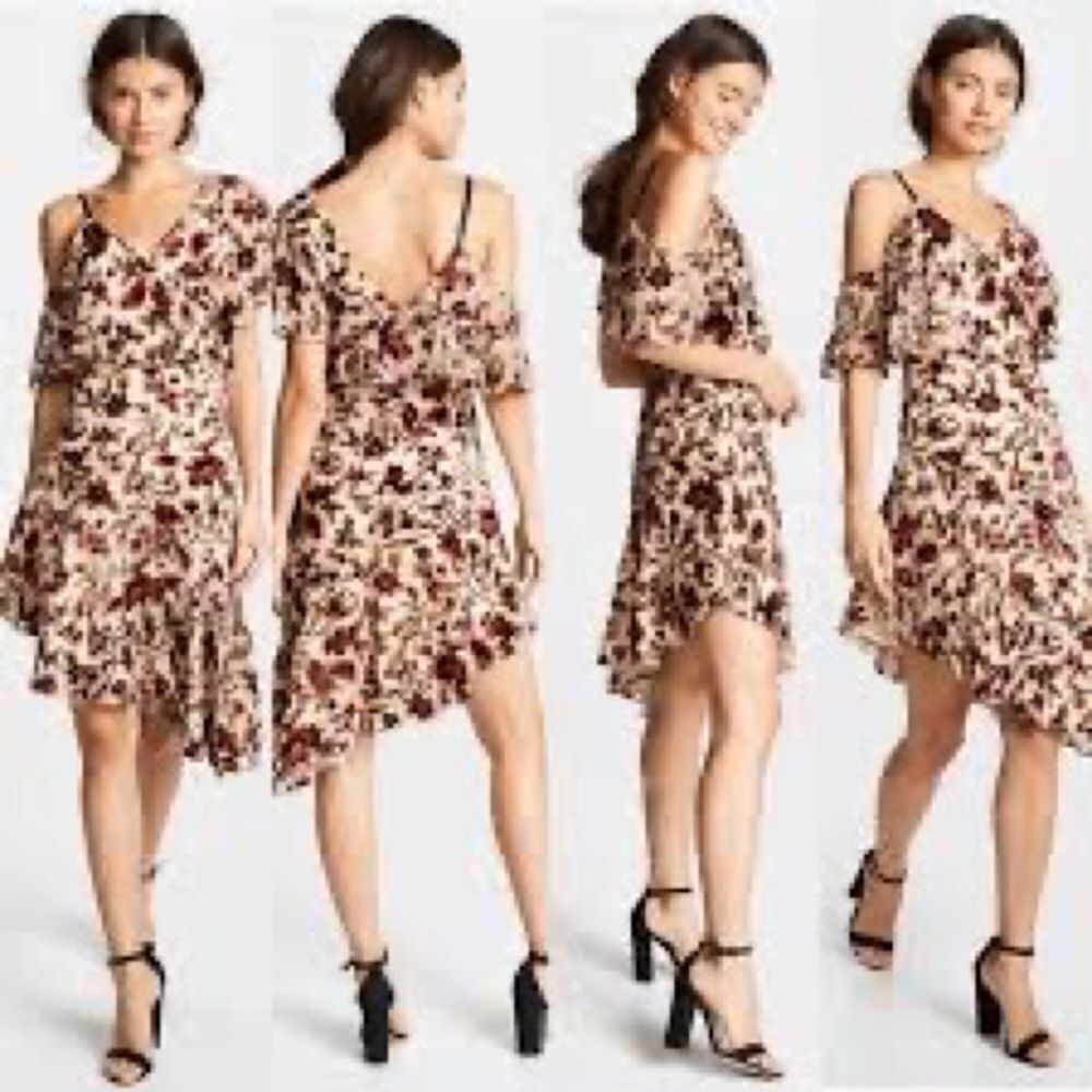 NORDSTROM ALI AND JAY DONT MIND IF I DO FLORAL ASYMMETRICAL DRESS SIZE XL - Picture 5 of 11